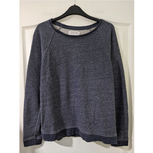 Everlane | Pullover Crewneck in Heathered Navy - Picture 4 of 9